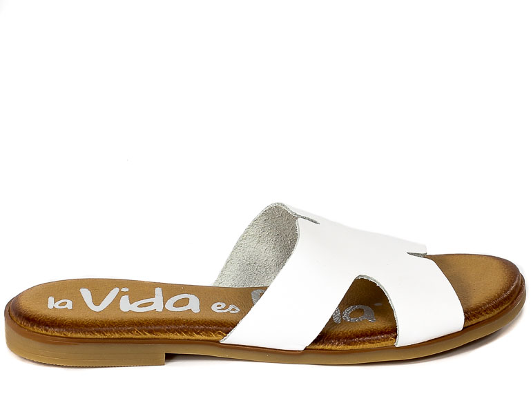 Klapki La Vida Es Bella 4612 Sp/Napa Blanco