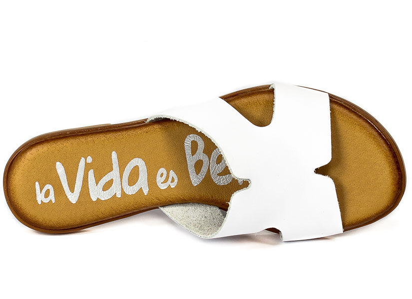 Klapki La Vida Es Bella 4612 Sp/Napa Blanco