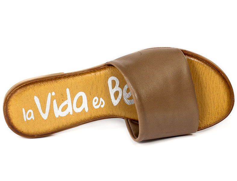 Klapki La Vida Es Bella 4616 Ceralin Tabaco