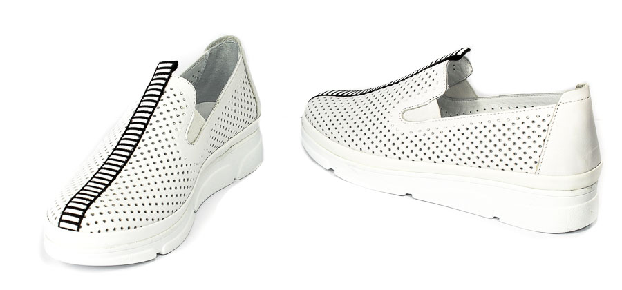 Półbuty Boccato 481.504 White.TB01