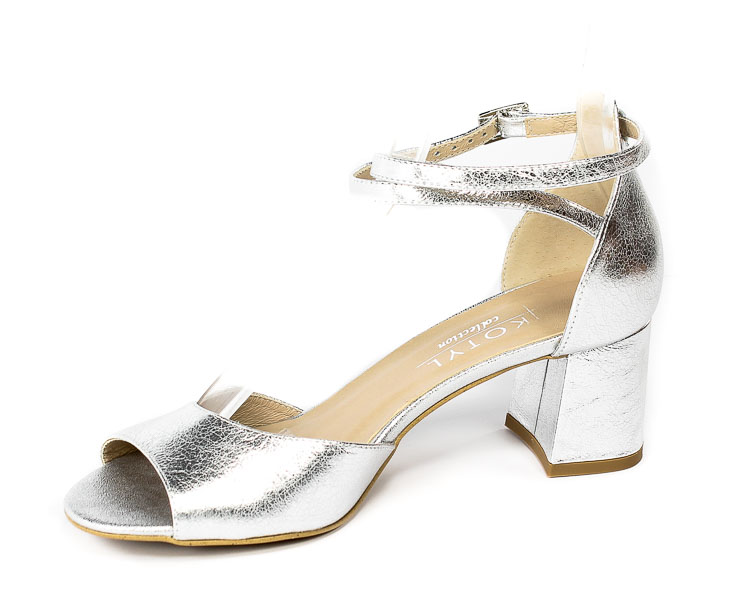 Sandały Kotyl 3805 Srebrny Lico