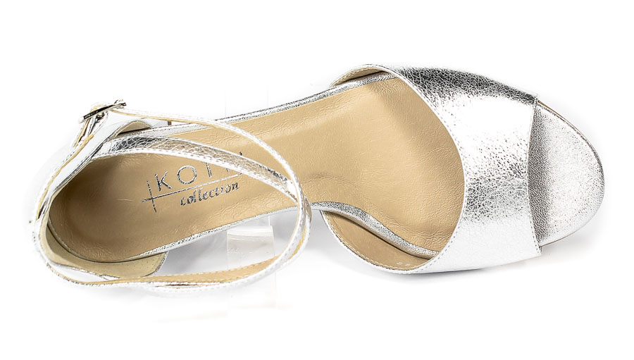 Sandały Kotyl 3805 Srebrny Lico