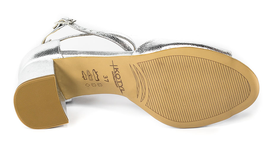 Sandały Kotyl 3805 Srebrny Lico