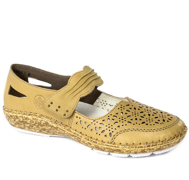 Półbuty Rieker 44896-60 Beige