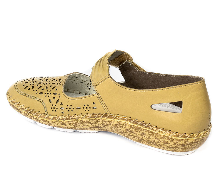 Półbuty Rieker 44896-60 Beige