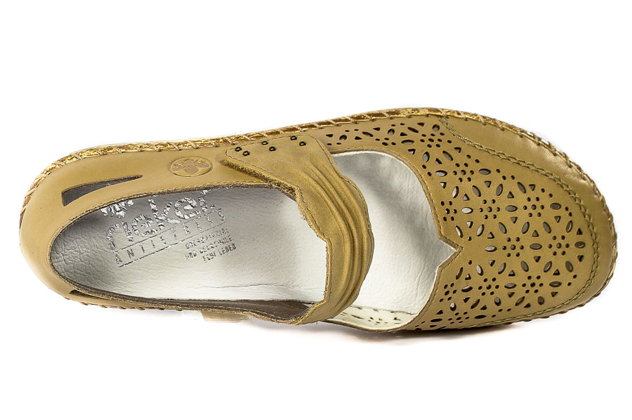 Półbuty Rieker 44896-60 Beige