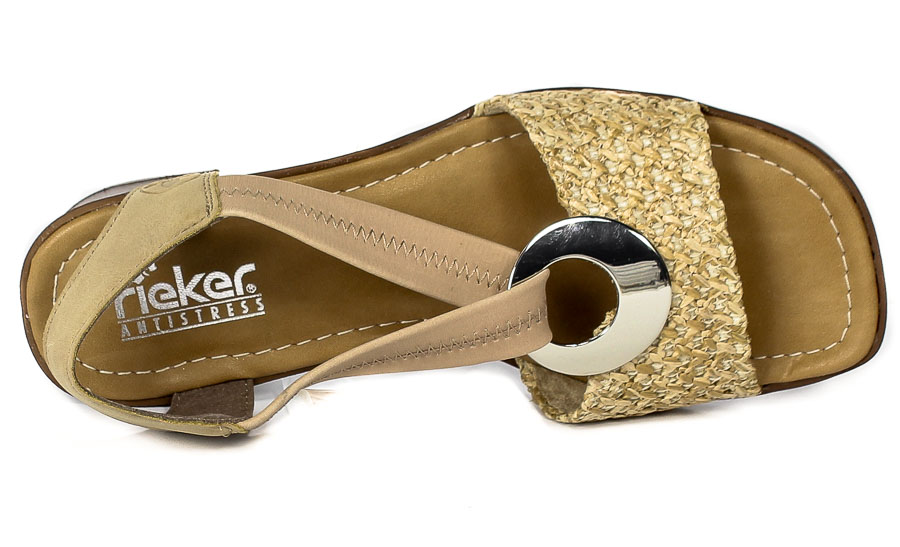 Sandały Rieker 62664-61 Beige