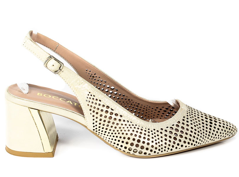 Sandały Boccato 0431-2192-1001 Beige Satin