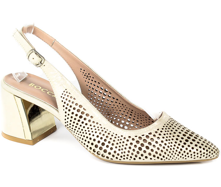 Sandały Boccato 0431-2192-1001 Beige Satin