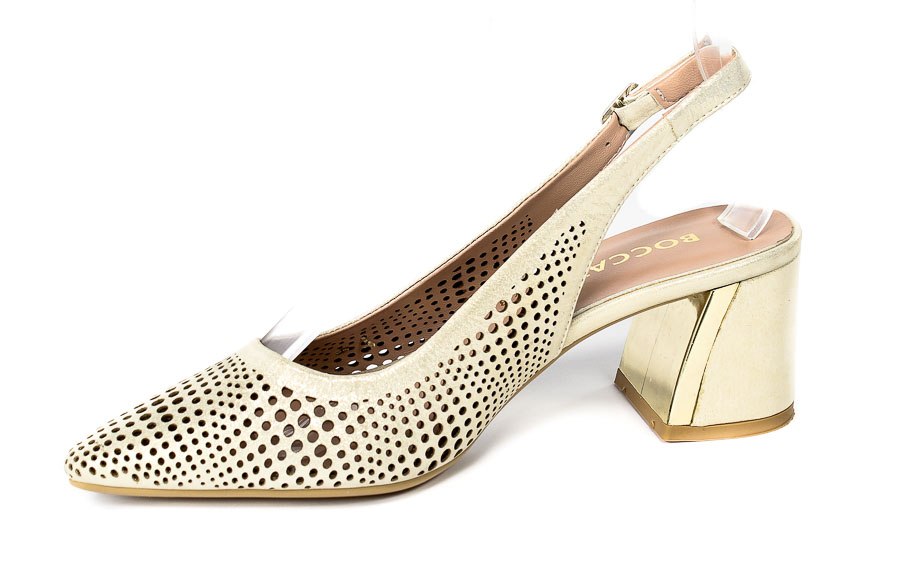Sandały Boccato 0431-2192-1001 Beige Satin