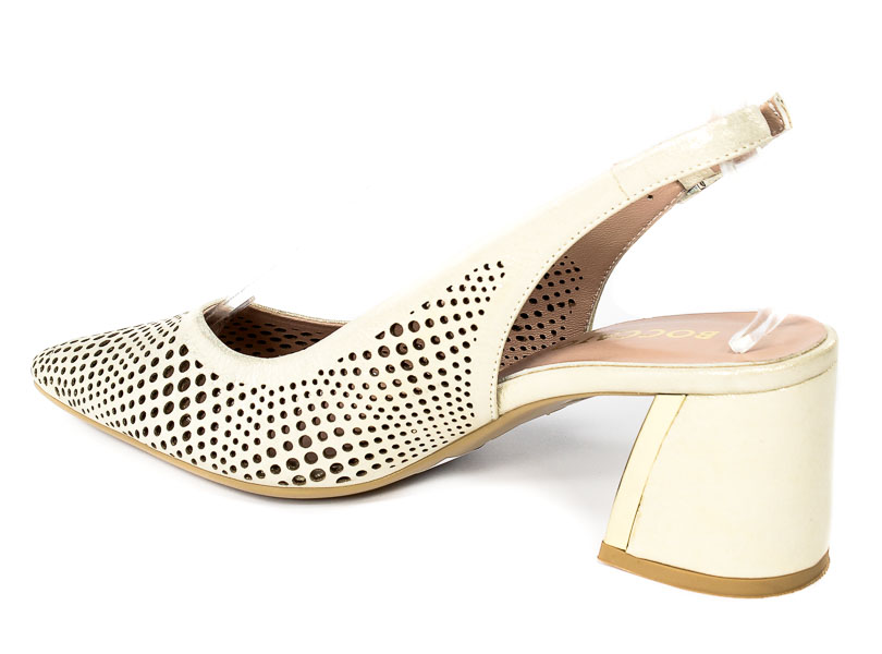 Sandały Boccato 0431-2192-1001 Beige Satin