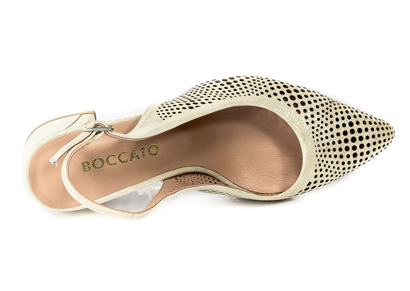 Sandały Boccato 0431-2192-1001 Beige Satin