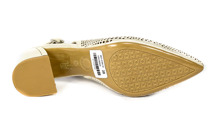 Sandały Boccato 0431-2192-1001 Beige Satin
