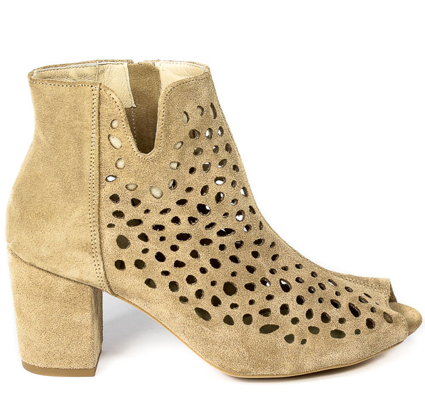 Botki Exquisite 1184 Piasek welur