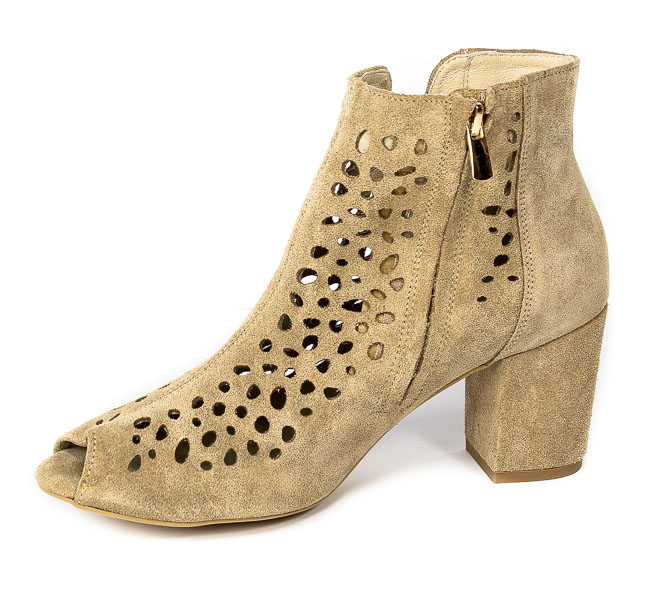 Botki Exquisite 1184 Piasek welur