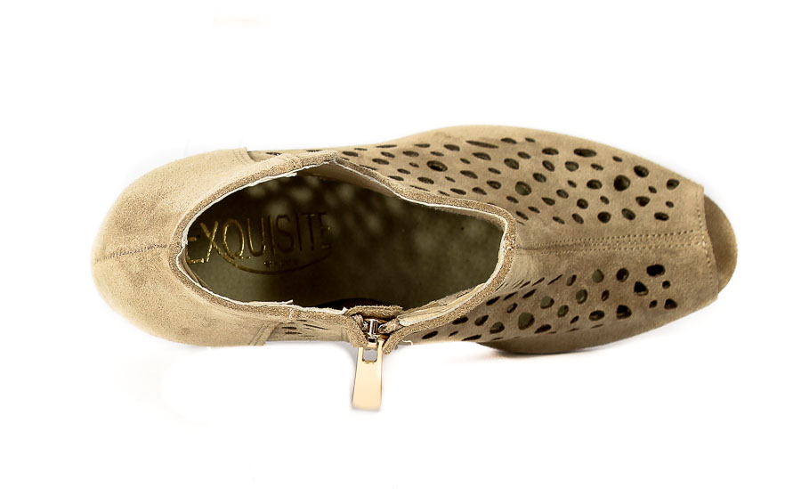 Botki Exquisite 1184 Piasek welur