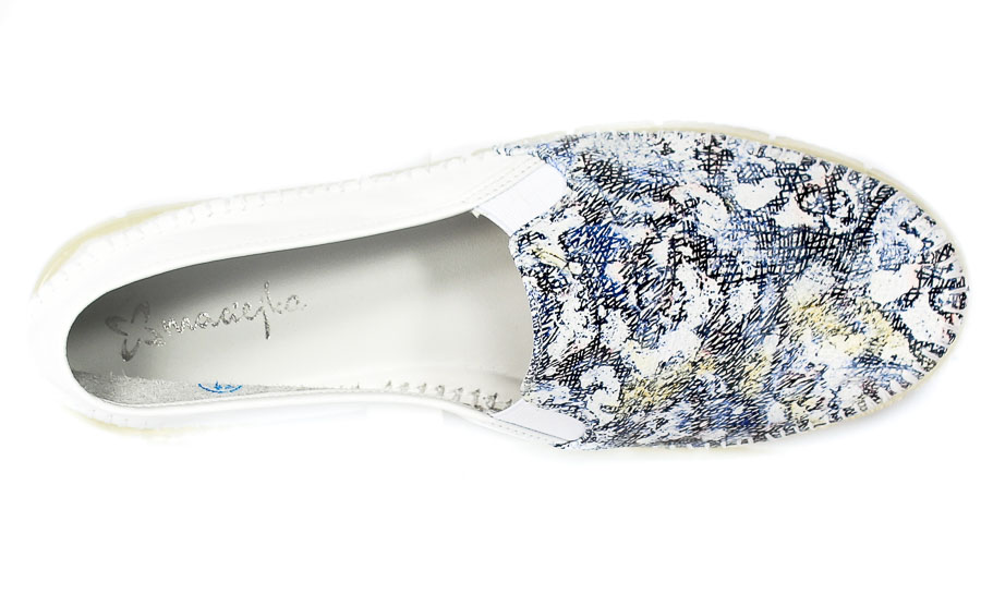 Espadryle Maciejka 03512-41 00-0 Biały Granat