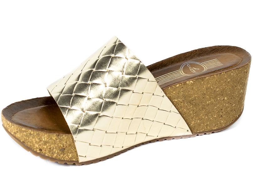 Klapki Lemar 40291 Bf.Bari Złoto