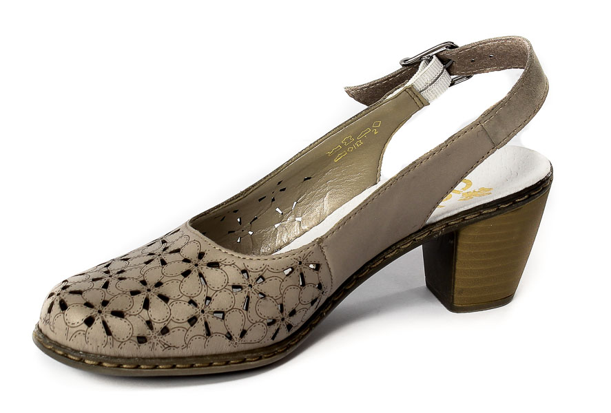Sandały Rieker 40981-64 Beige