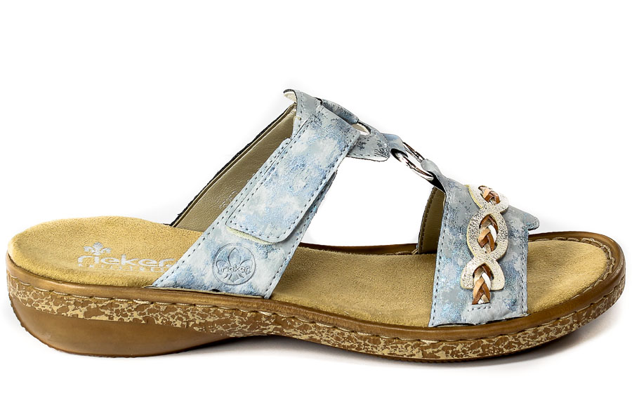 Klapki Rieker 628M8-12 Blue