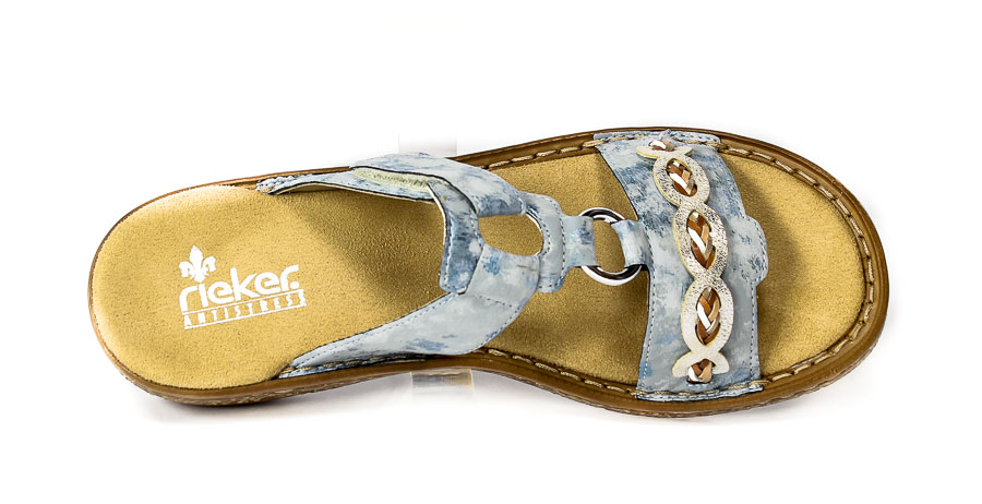 Klapki Rieker 628M8-12 Blue