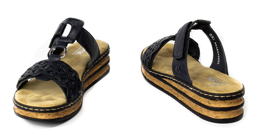 Klapki Rieker 629K9-14 Blue