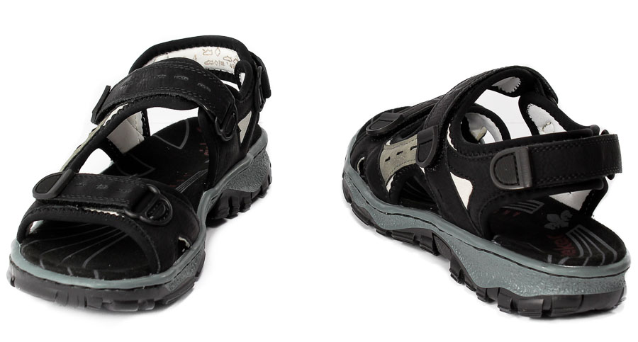 Sandały Rieker 68872-00 Black