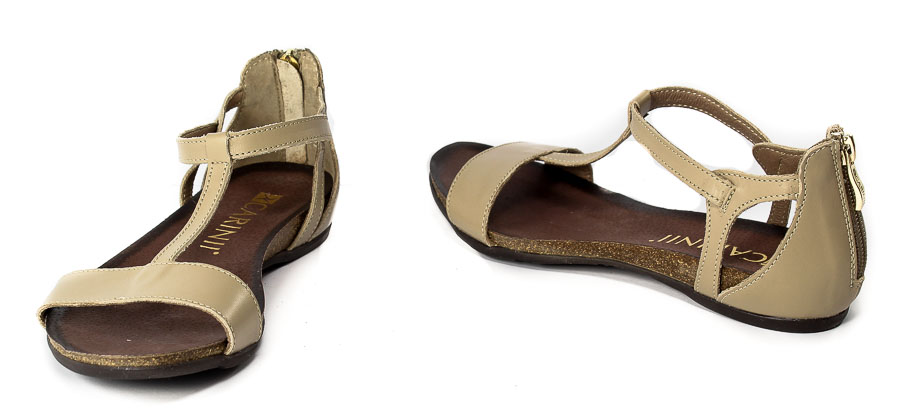 Sandały Carinii B3779/NS-R77-000-B02 Beż