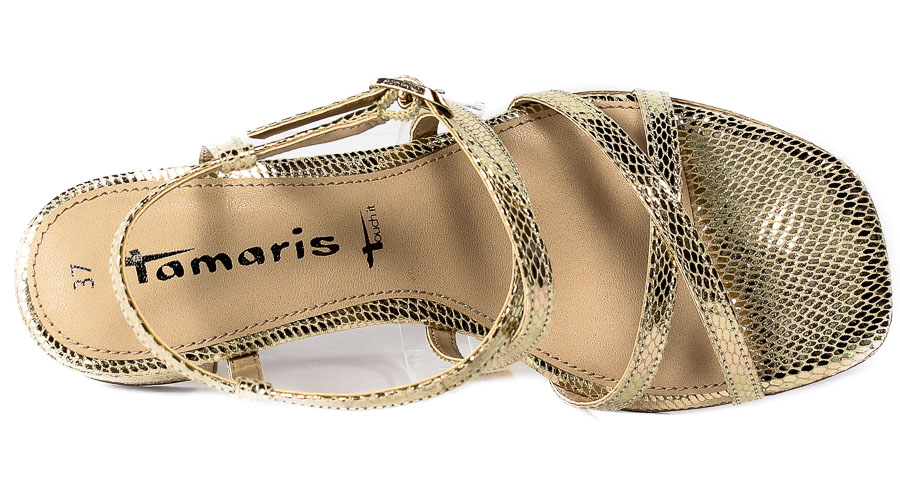 Sandały Tamaris 1-28204-28 912 LT.GOLD STRUC.