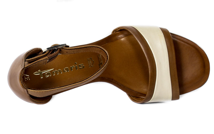 Sandały Tamaris 1-28379-28 315 Muscat WHT Lea