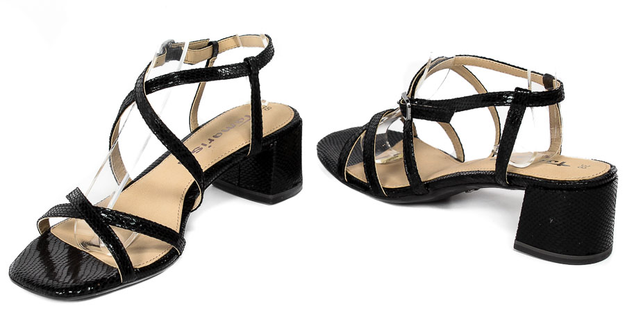 Sandały Tamaris 1-28204-28 013 Black Met STR