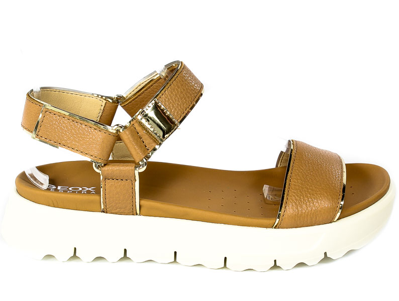 Sandały Geox D25SZB-046BN Camel-LT.Gold