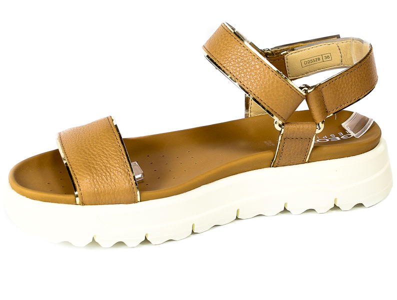 Sandały Geox D25SZB-046BN Camel-LT.Gold