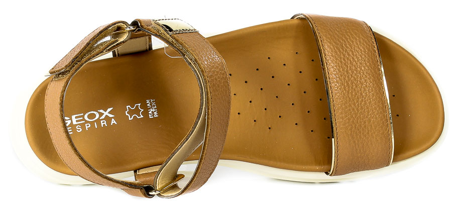 Sandały Geox D25SZB-046BN Camel-LT.Gold