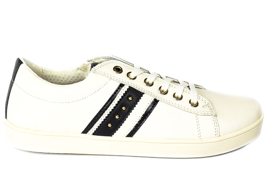Półbuty Geox J16EUF-00085 White-Navy R.36-39