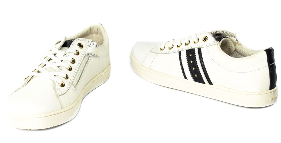 Półbuty Geox J16EUF-00085 White-Navy R.36-39