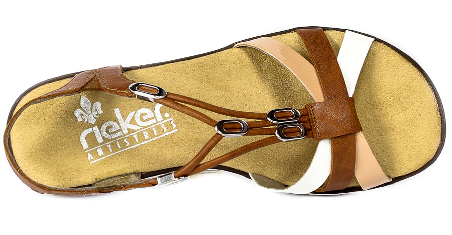 Sandały Rieker V3657-81 Brown