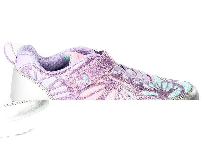 Półbuty Geox J25E9B-C1316 Silver-Lilac R.29-31