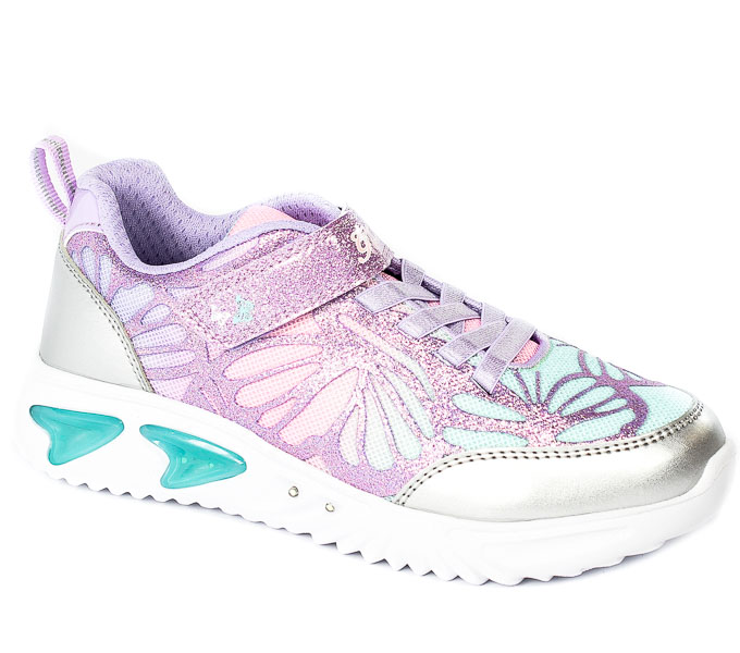 Półbuty Geox J25E9B-C1316 Silver-Lilac R.29-31