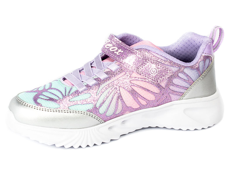 Półbuty Geox J25E9B-C1316 Silver-Lilac R.29-31