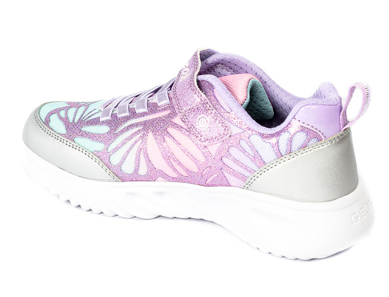 Półbuty Geox J25E9B-C1316 Silver-Lilac R.29-31