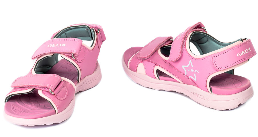 Sandał Geox J256A-CE84A Pink-Aqua R.26-27