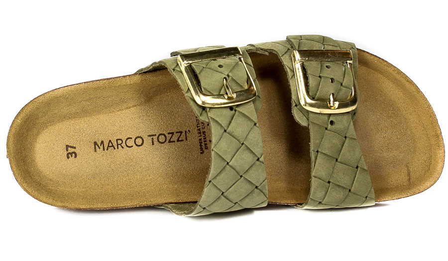 Klapki Marco Tozzi 2-27405-28 794 Olive Str.