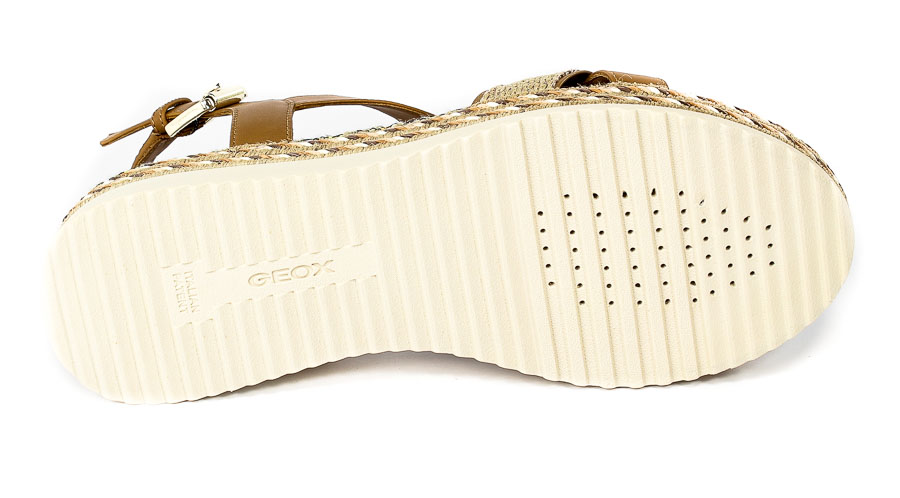 Sandały Geox D25R6D C5822 S.Lea Wov Camel Sand R.39
