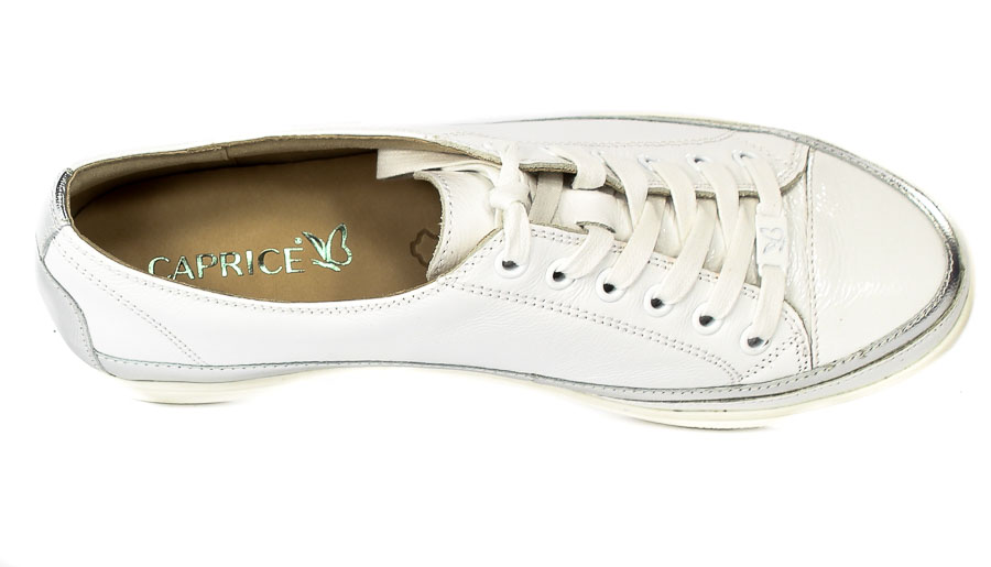 Półbuty Caprice 9-23654-28 122 White Naplak