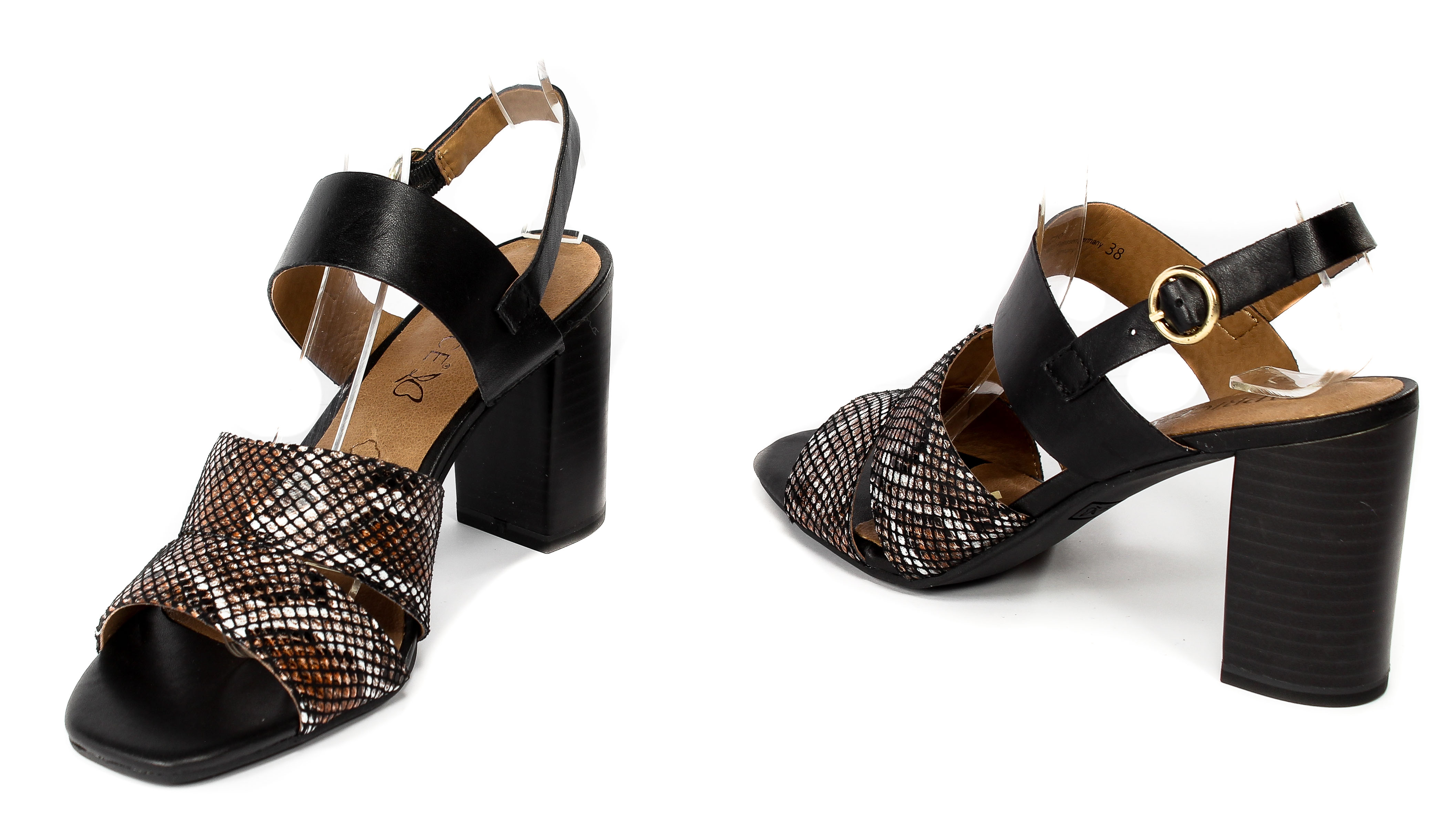 Sandały Caprice 9-28304-28 020 Black Snake