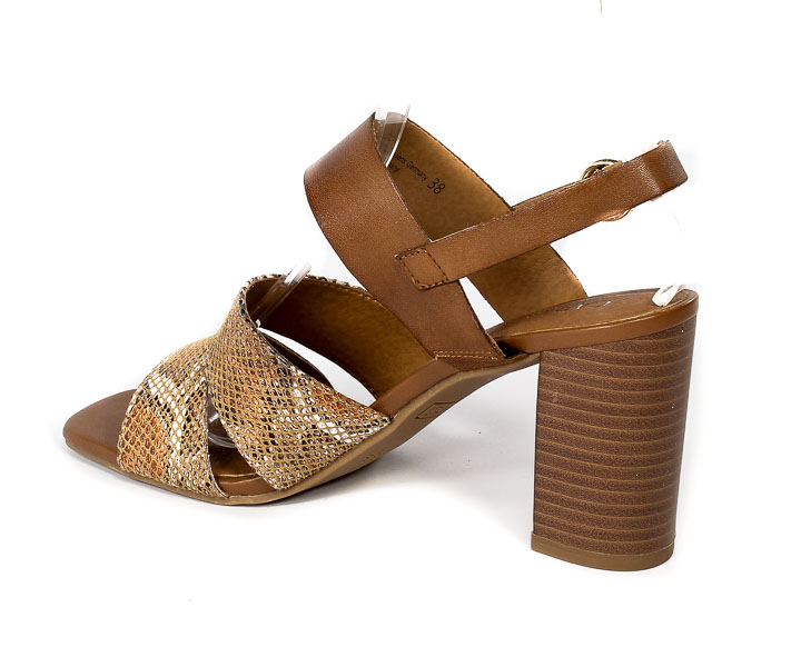 Sandały Caprice 9-28304-28 314 Cognac Snake