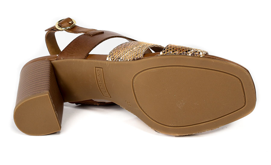 Sandały Caprice 9-28304-28 314 Cognac Snake