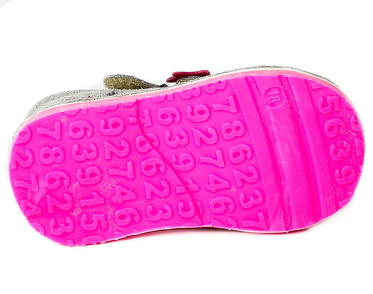 Sandały Danielki TA125 Szary Fluo F