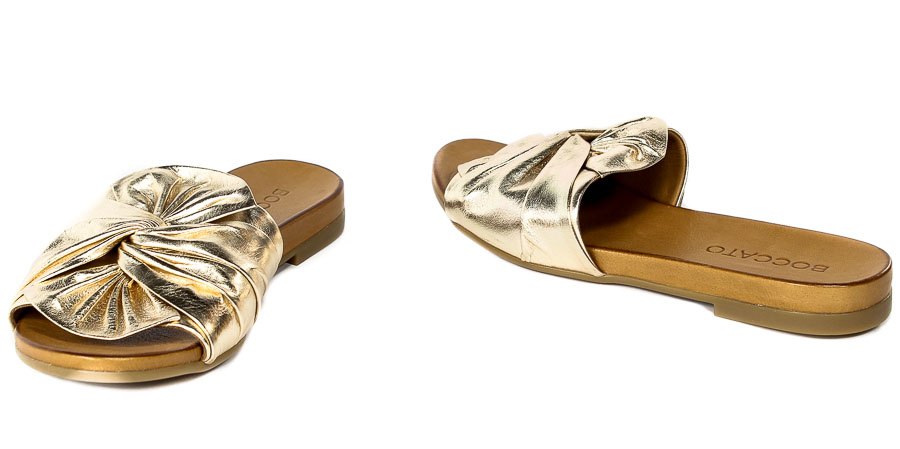 Klapki Boccato 02.0273 Metalic Gold